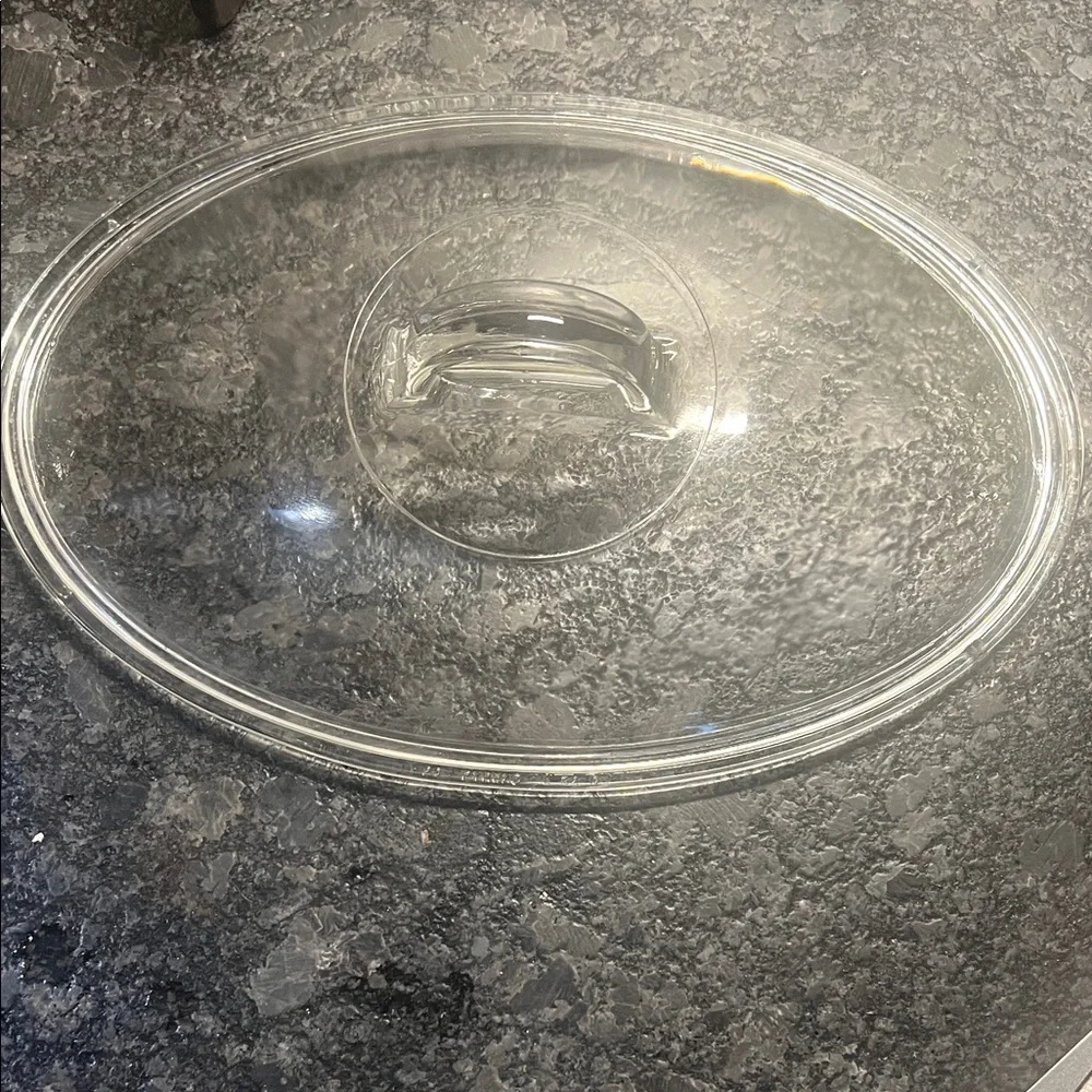 Pyrex Replacement Lid L-32-C 12” Clear Glass Oval Lid